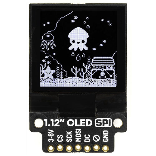1.12 inch Mono OLED (128x128, White/Black) Breakout SPI