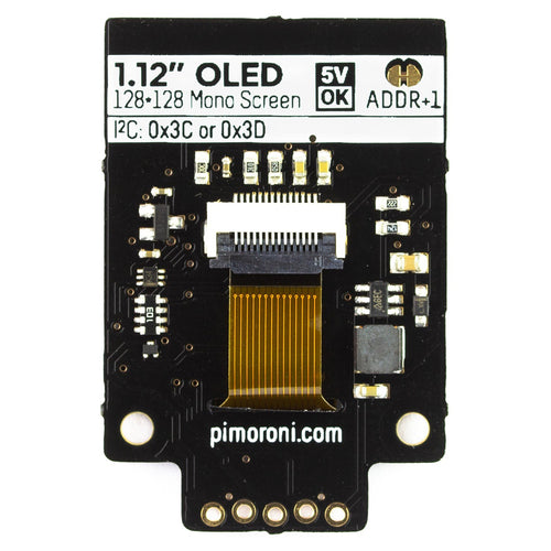 1.12 inch Mono OLED (128x128, White/Black) Breakout SPI