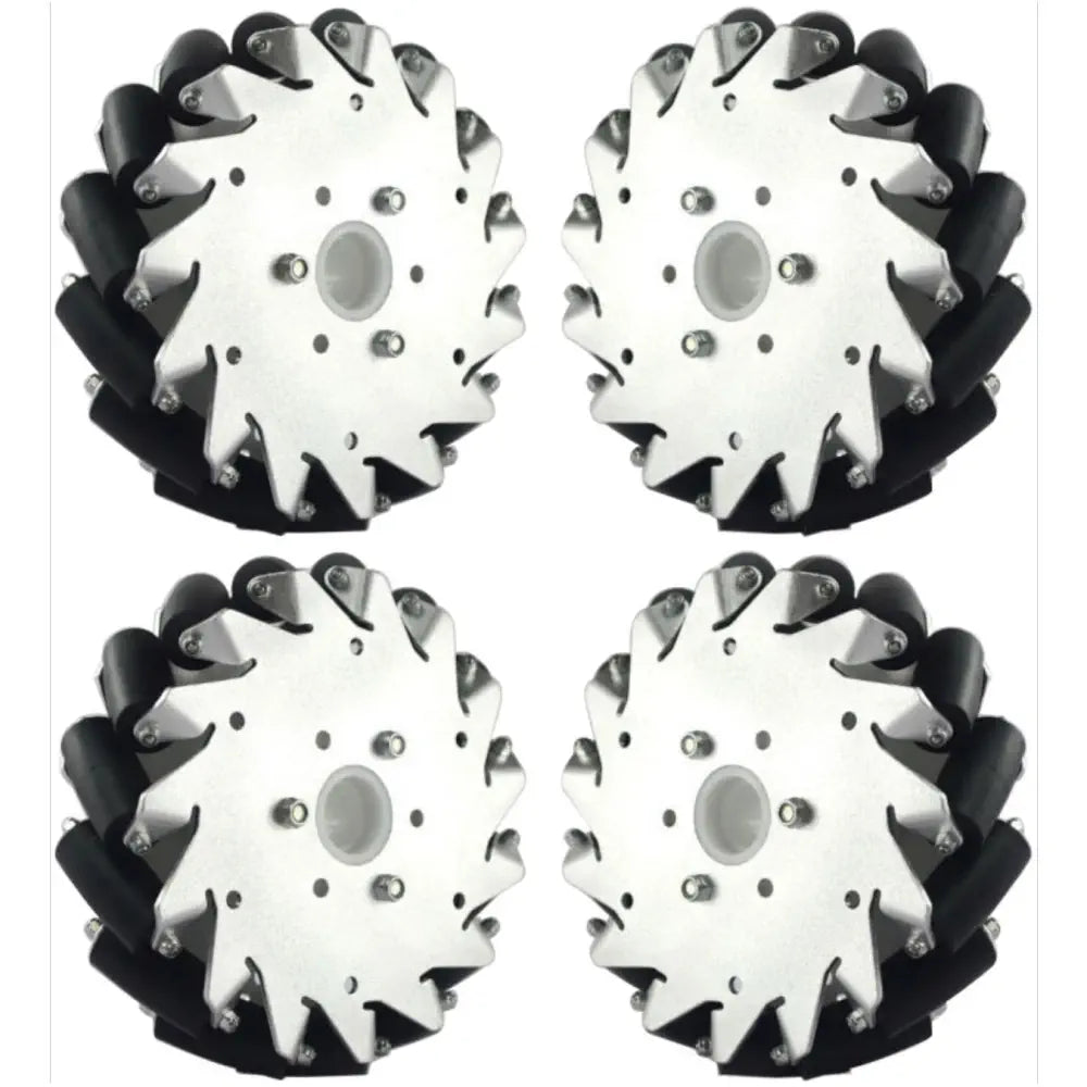 152mm Mecanum Wheel Set (2x Left, 2x Right) - RobotShop