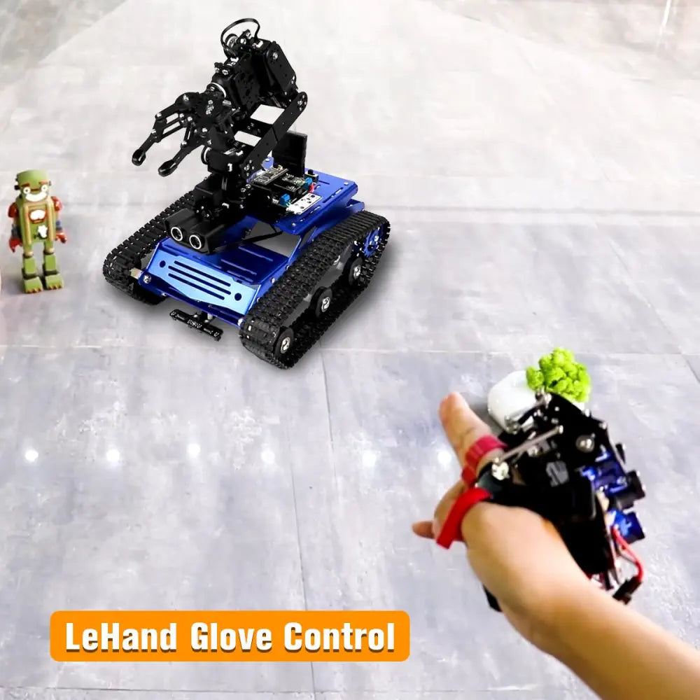 Hiwonder Tankbot Track Robot Car Loaded with Robotic Arm for STM32