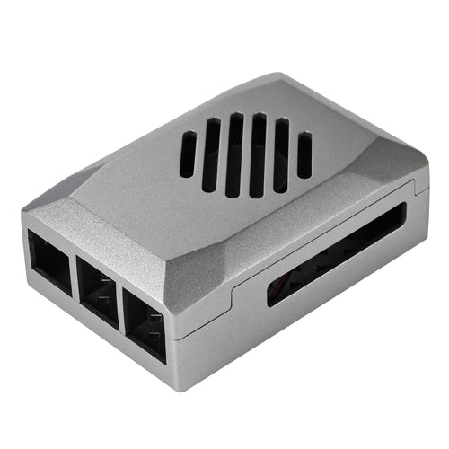 Raspberry Pi 5 Silver ABS Case with PWM Cooling Fan