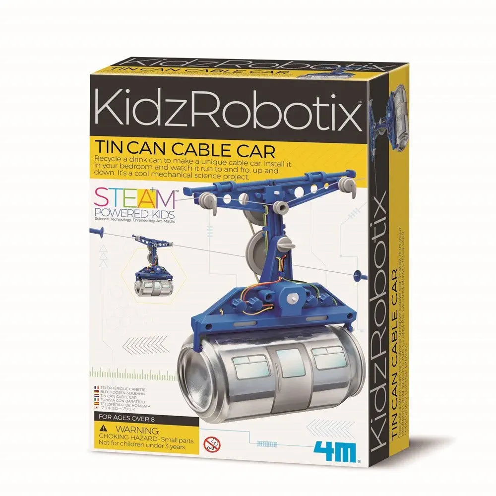 4M KidzRobotix Tin Can Cable Car Kit - RobotShop
