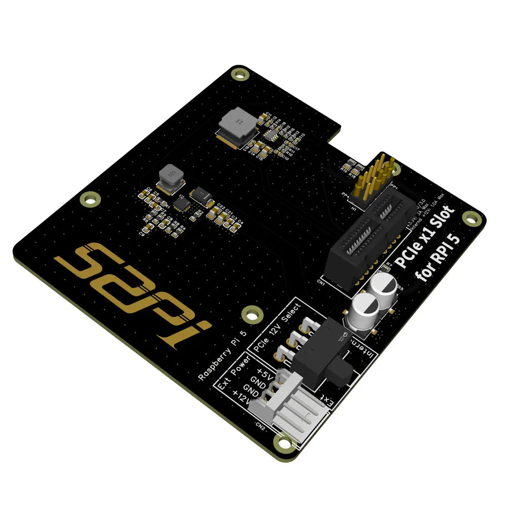 52Pi P02 PCIe Slot for Raspberry Pi 5 Extention Adapter Board