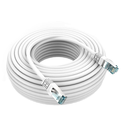 CAT6e Ethernet Cable with metal head (30m White)
