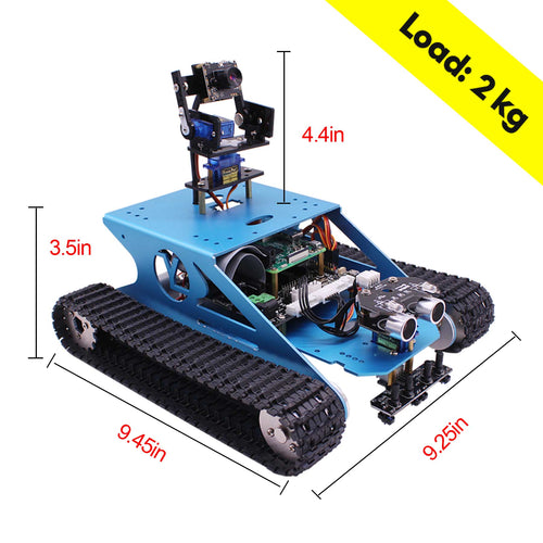 Yahboom G1 AI Vision Smart Tank Robot Kit w/ 5G Wifi Video Camera for Raspberry Pi 4B (w/o Raspberry Pi Board)