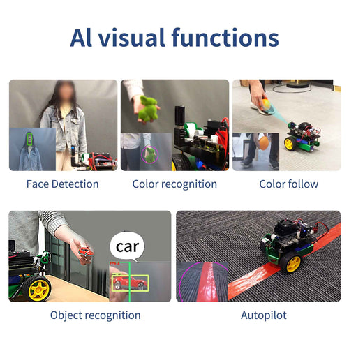 Yahboom Jetbot Mini AI Vision Robot Car ROS Starter Kit w/ Jetson Nano 4GB/2GB SUB Board
