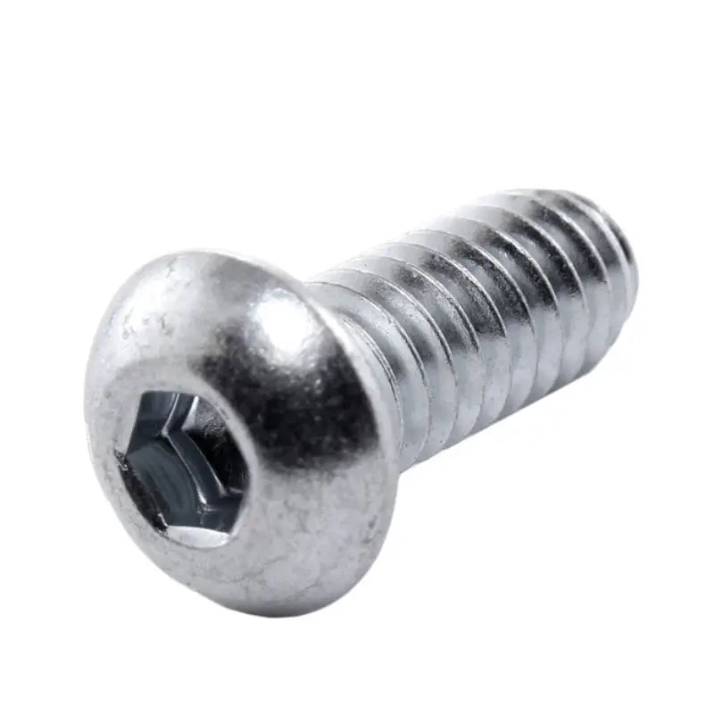 Steel Bolts USA Made 7/16-14 X 1" Chrome Button Head Bolts - Grade 5 Steel, Made In USA, Qty 2 Inch Size Button Head Fasteners - Foto 10