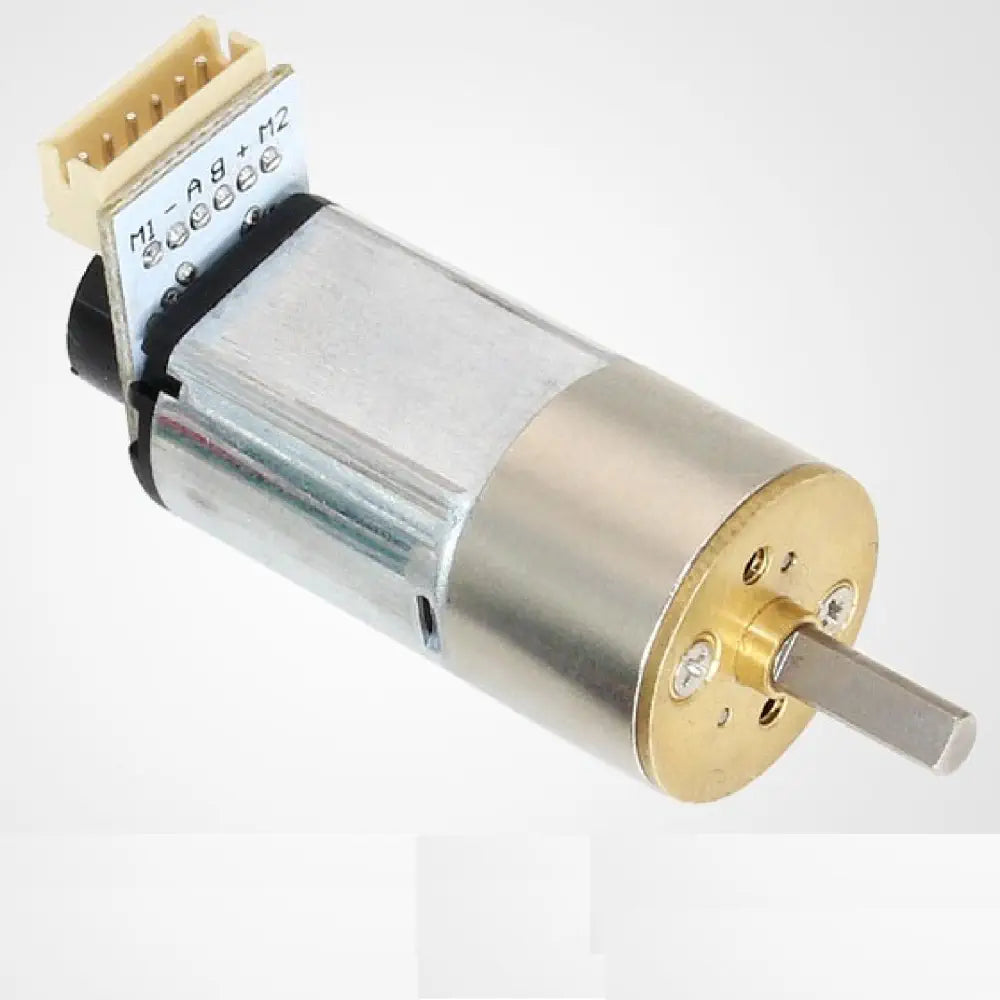 GM16 Metal DC Geared Motor w/ Encoder – 12V 880RPM - RobotShop