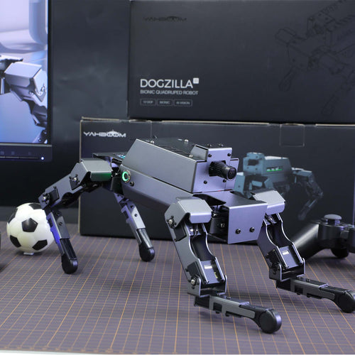 Yahboom Dogzilla S1 12 DOF Visual AI Desktop Quadruped Bionic ROS2 Robot Dog for Raspberry Pi 5 (w/o Raspberry Pi Board)
