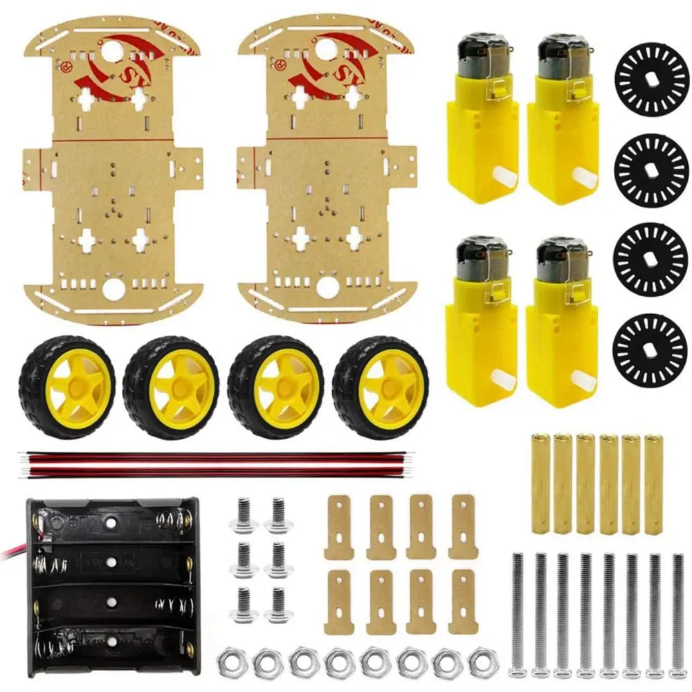 KIT AUTO ROBOT Telaio Acrilico Con Ruote Mecanum 4WD Adatto Per6062 EUR - Foto 10