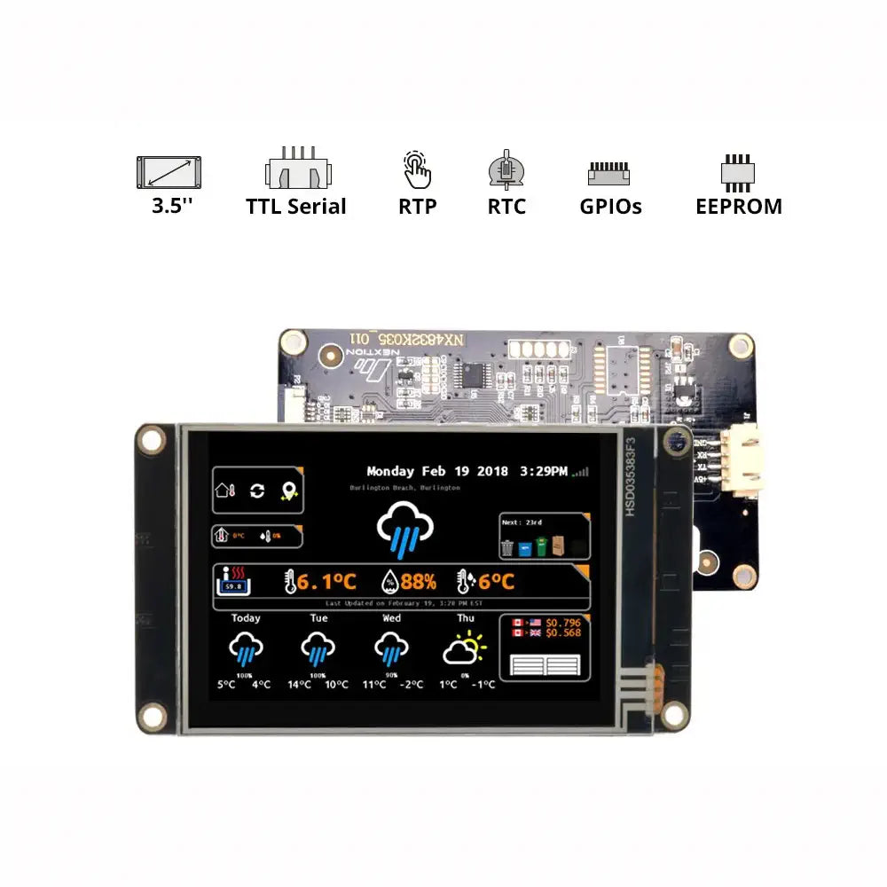 3.5 inch Nextion Enhanced Series HMI Touch Display NX4832K035 3.5 inch Nextion Enhanced Series HMI Touch Display NX4832K035