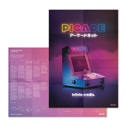 Pimoroni 10-In Picade Raspberry Pi Gaming Kit V2 (Raspberry Pi 4 Compatible)