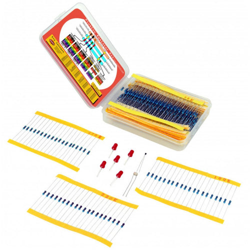 Plusivo Resistor Assortment Kit - 10-1M Ohms (600pcs)