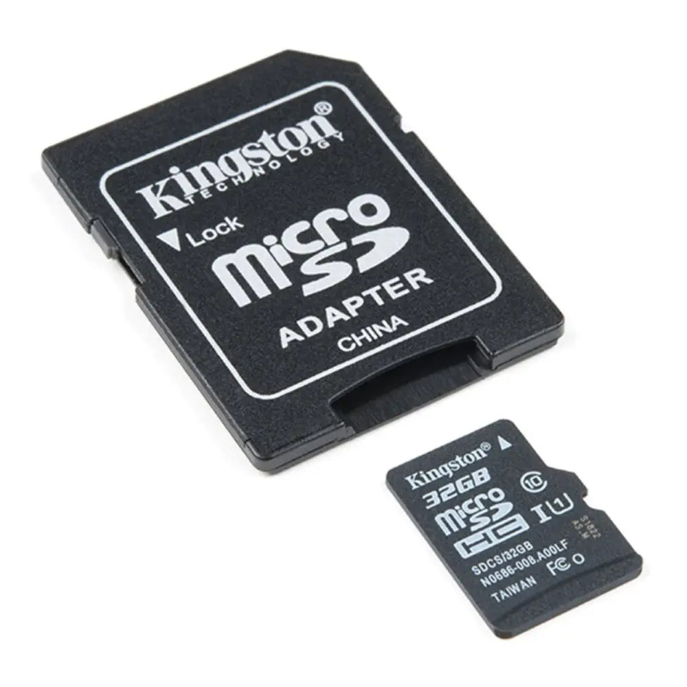 Kingston 32GB SD/MicroSD Memory Card w/ Adapter - RobotShop Kingston 32GB SD/MicroSD Memory Card w/ Adapter - RobotShop