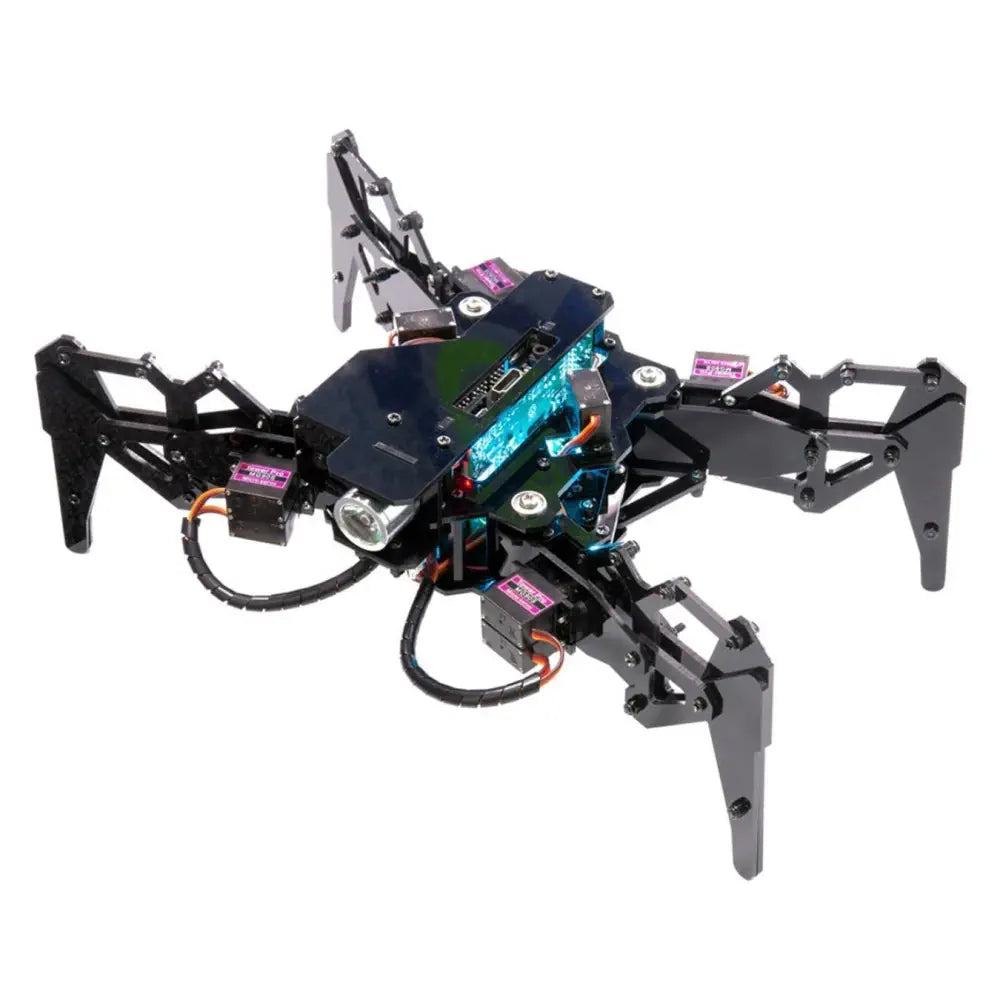 蜘蛛型ロボットキット＋RaspberryPi4 ModelBセット Adeept DarkPaw Quadruped Spider Robot Kit for Raspberry Pi - RobotShop