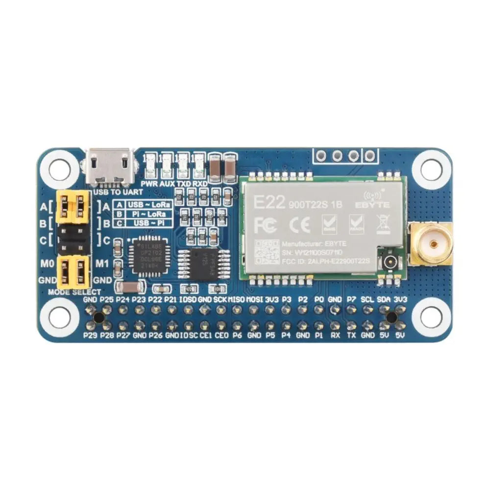 その他 A rai Waveshare SX1262 LoRa HAT for Raspberry Pi, 915MHz Frequency Band