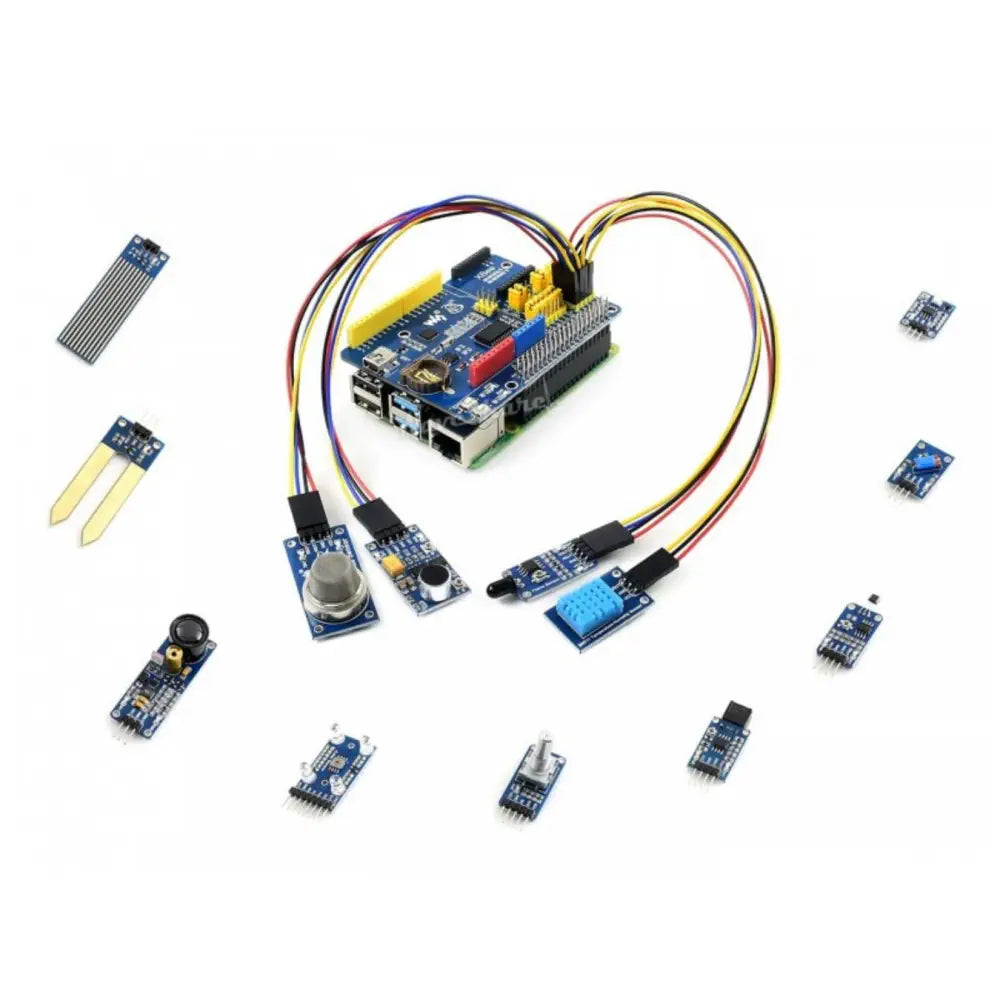 Raspberry Pi 4 Model B Sensor Kit w/ 13 Sensors & US Plug w/o Raspberry Pi 4 Model B Sensor Kit w/ 13 Sensors & US Plug w/o