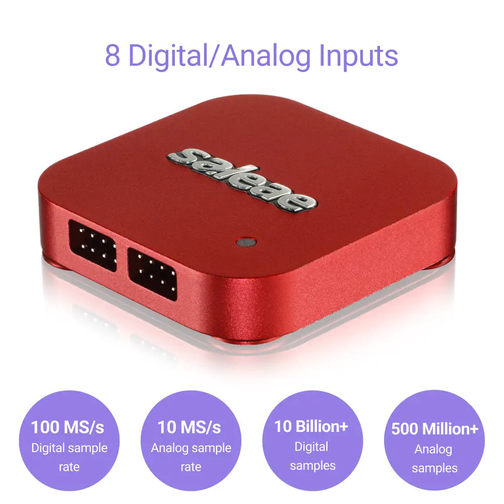 Saleae Logic Pro 8 レッド 動作確認済 美品 Saleae Logic 8 Logic Analyzer 8 Channels & 25MHz (Red) - RobotShop