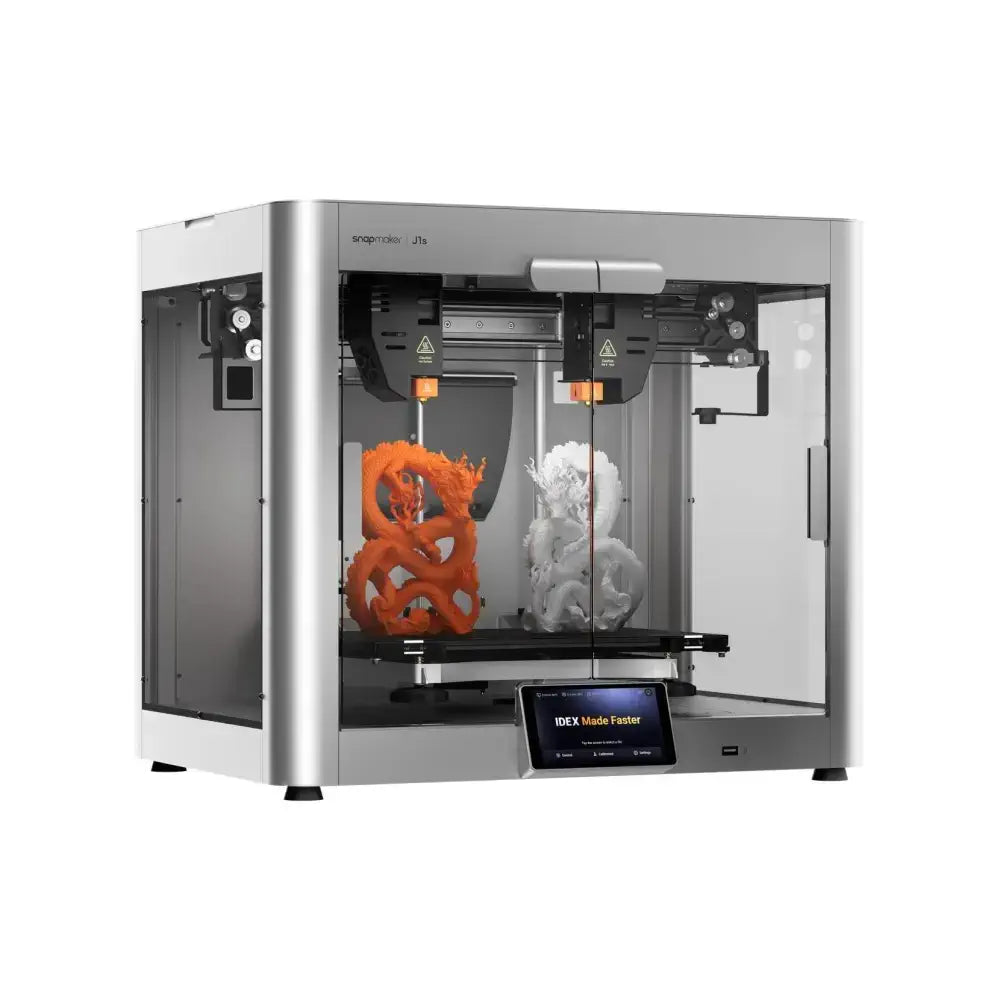 Snapmaker J1s High Speed Idex 3D Printer w/ 4 Spare Extruders