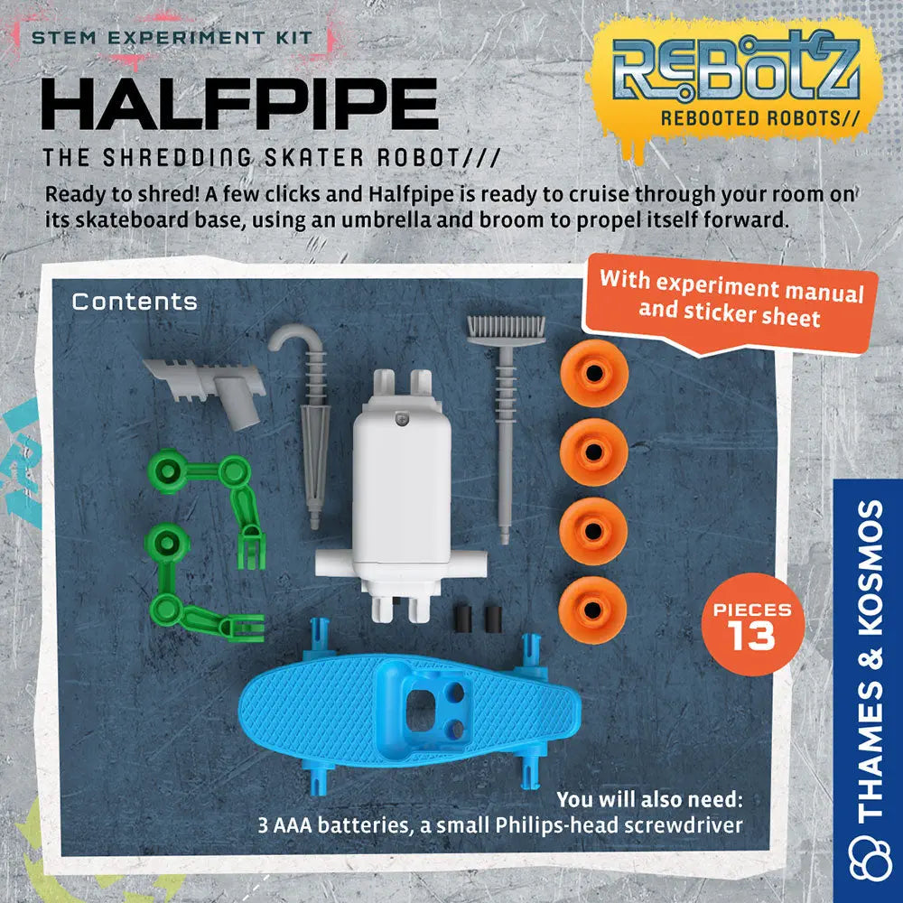 スポーツトイ・アクショントイ Cephas ES - Atmos Projects Thames & Kosmos ReBotz Halfpipe: The Shredding Skater Robot