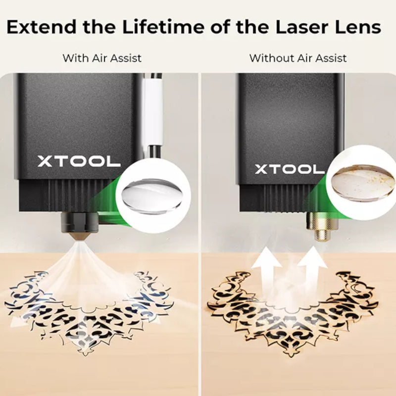 xTool M1 Smart Laser Engraver and Vinyl Cutter (Deluxe) & Air Assist Set