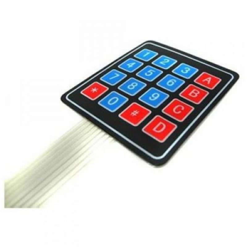 Keypad - 16 Button w / Cable, Adhesive Back