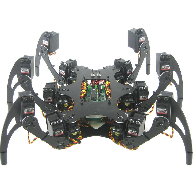 Lynxmotion Phoenix 3DOF Hexapod - Black (No Servos / Electronics)