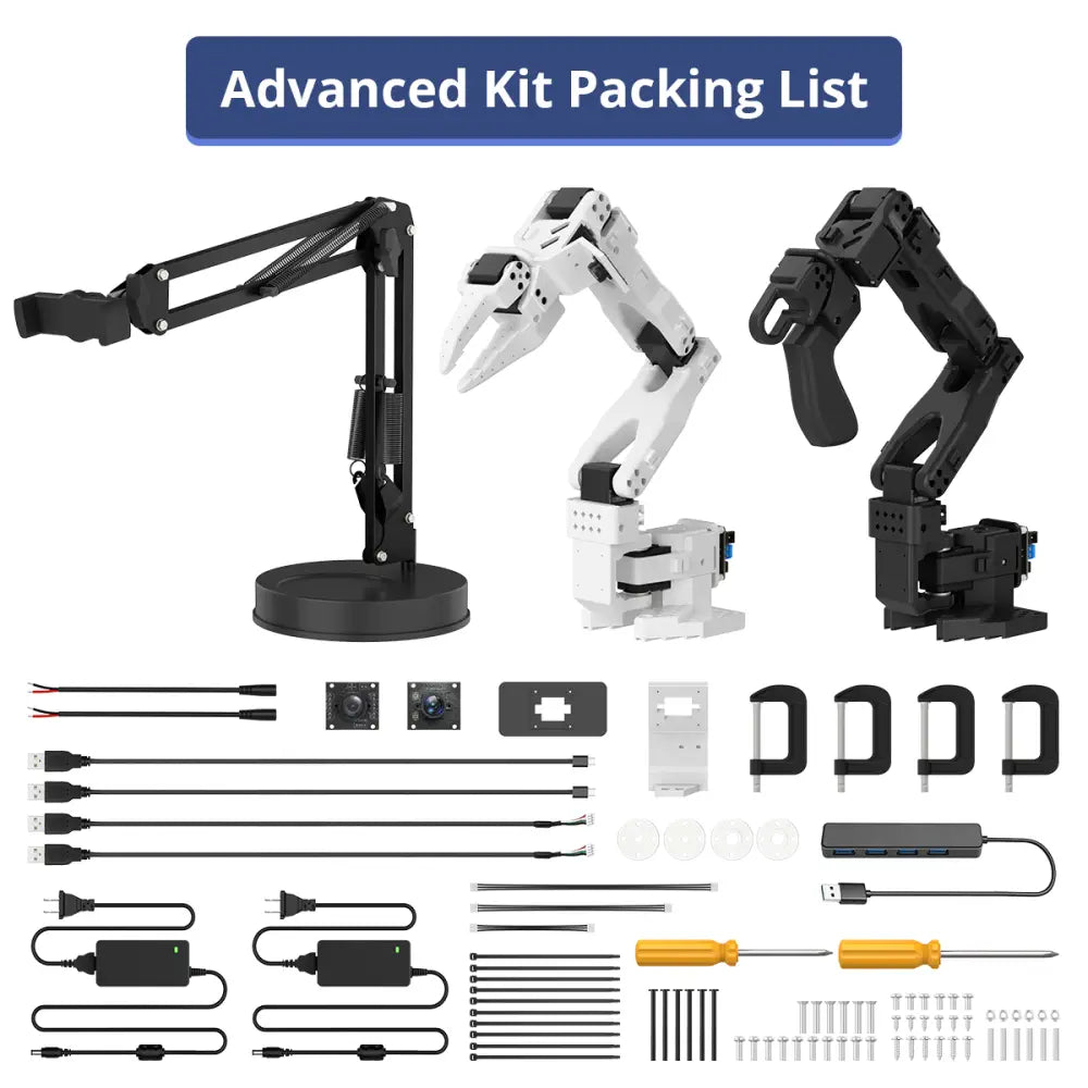 Hiwonder LeRobot SO-ARM101 Open-Source 6-Axis Robotic Arm with AI Vision &amp; AI Recognition for Embodied Intelligence Programming (Advanced Kit/Assembled)