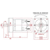 60D gear motor with bracket kits 12V - 60RPM