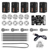 5PCS Serial Bus Servo with Metal Gear, 360° Rotation, Programmable for Robot Arm, Biped Robot, DIY Robotics Projects, TTL/UART Control, 30KG High Torque, Smart Servo with Debug Board