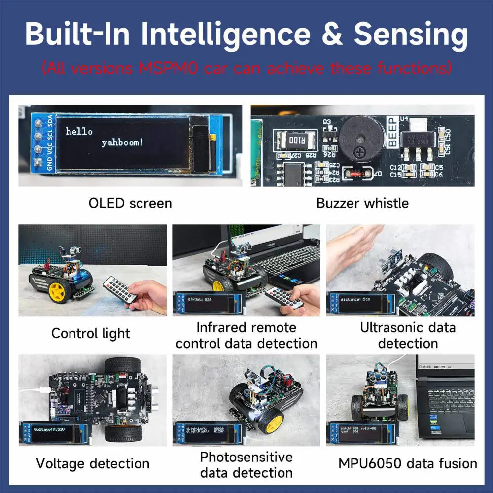 Yahboom MSPM0 smart robot car based on MSPM0G3507-Advanced Kit