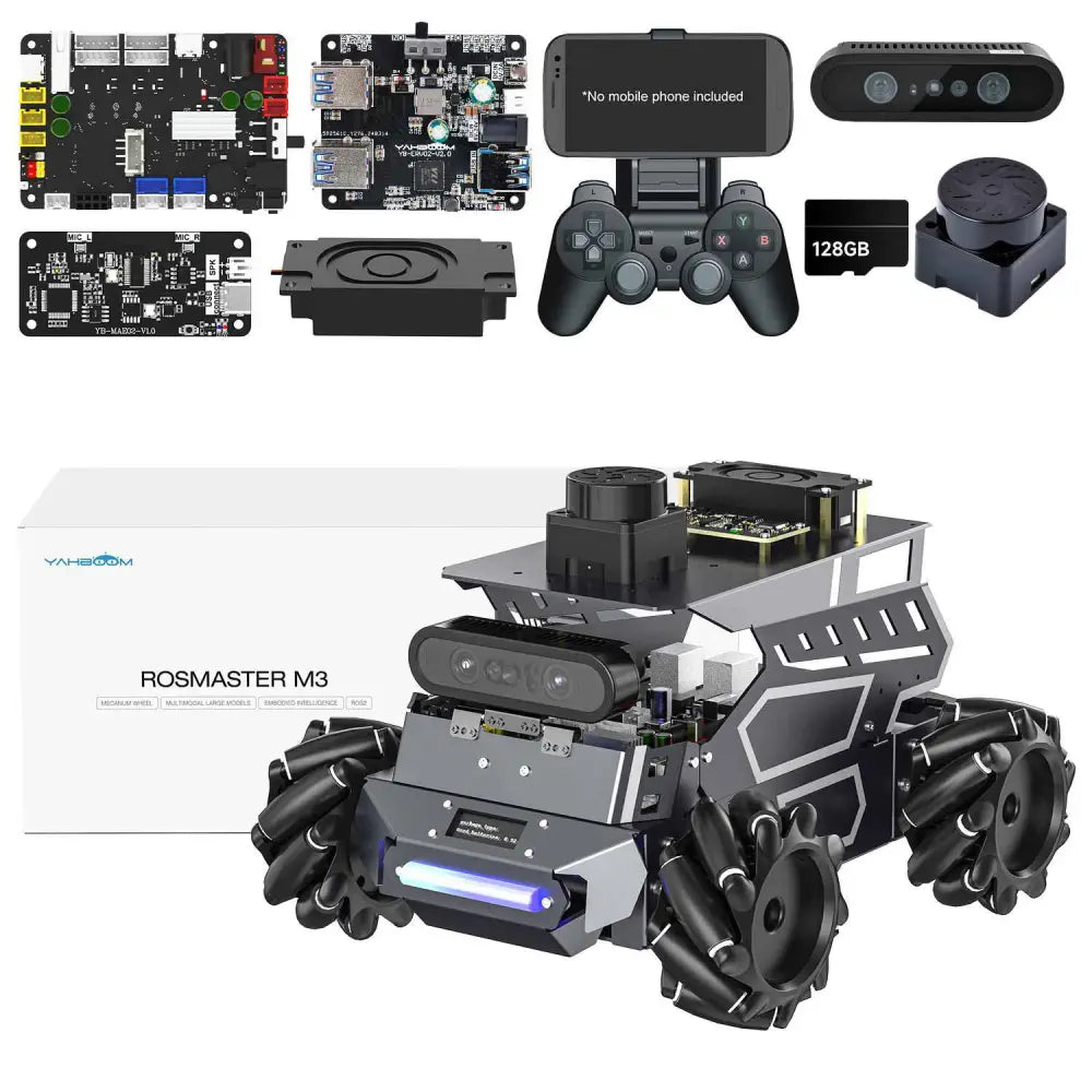 ROSMASTER M3 AI Large Model ROS2 Robot Kit-Standard Version No RPi Board