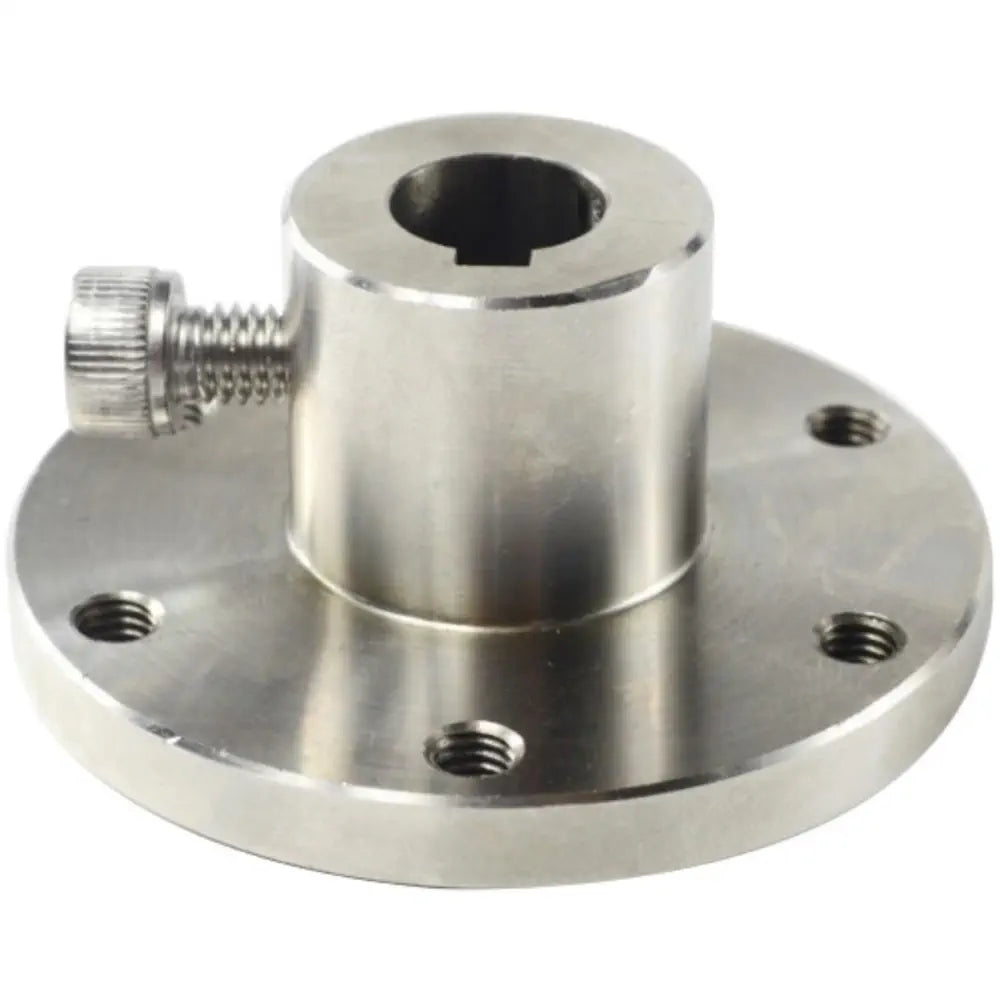12mm Shaft Universal Stainless Mounting Key Hub - RobotShop