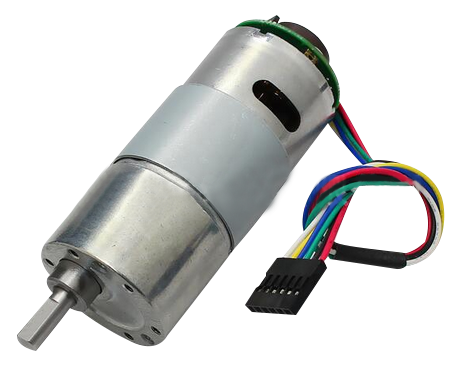 24V Metal Gearmotor 37Dx74L mm with 64 CPR Encoder, 125rpm