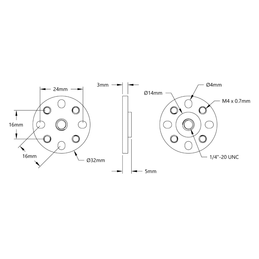 1/4"-20 to goBILDA Pattern Mount