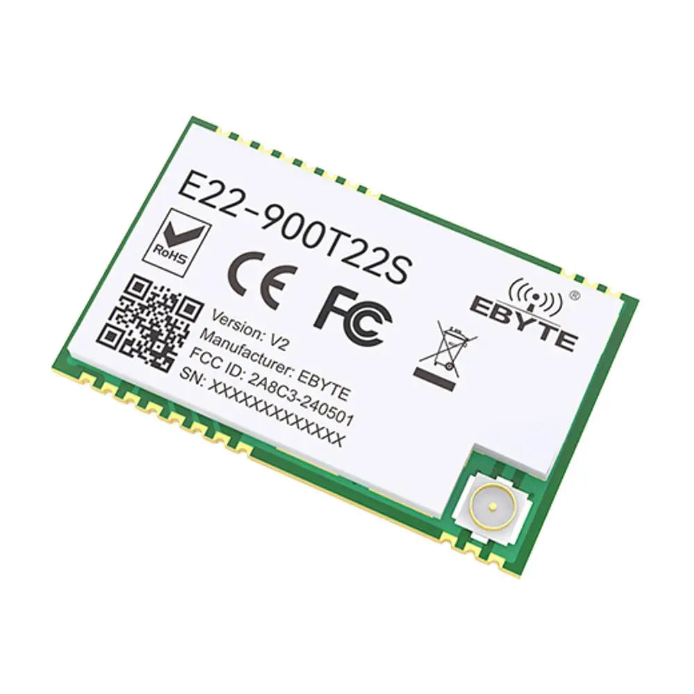 E22-900T22S Ebyte UART 5Km Range 868Mhz 915Mhz 22dBm SMD CE FCC LoRa Wireless Transmitter RF Module Semtech LoRa solution
