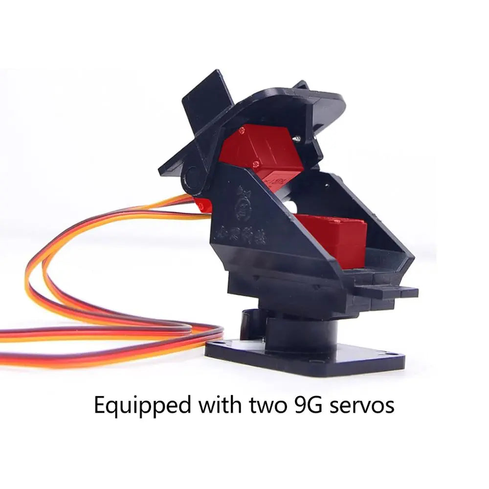 Mini Pan-Tilt Kit Camera Platform - Assembled with Micro Servos, Anti-Vibration Camera Mount for FPV Drones &amp; Planes