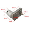 DC 24V Flat Spur Gear Motor, 3RPM Parallel Shaft Gear Motor