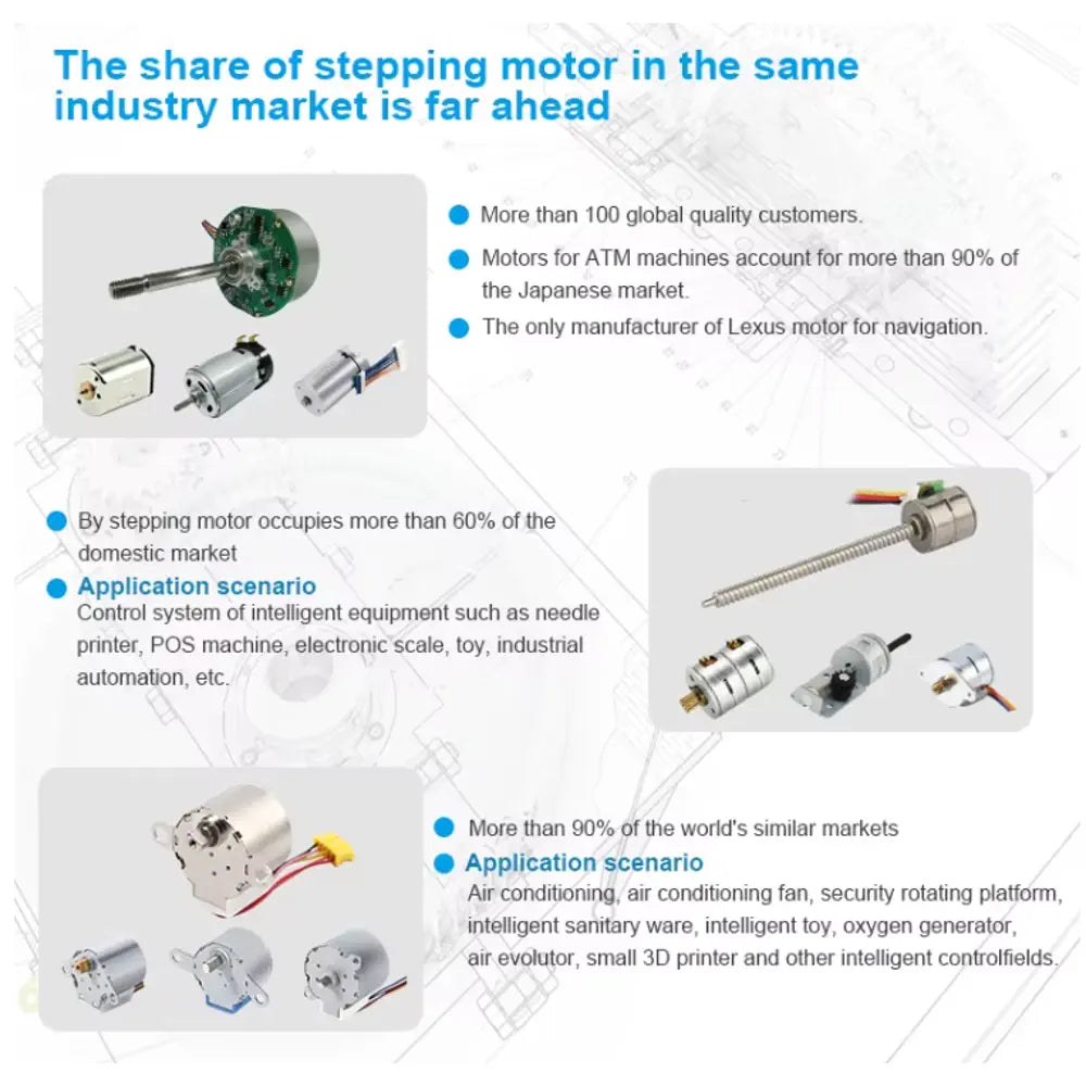 BY PM Stepper Motor 15BY25-559B – 15 mm 5 V Permanent Magnet Stepper Motor