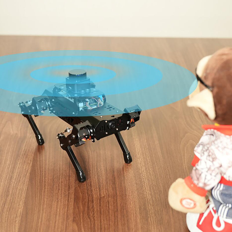 Hiwonder PuppyPi Pro ROS Quadruped Robot Dog with AI Vision Powered by Raspberry Pi with Lidar Support SLAM Mapping and Navigation