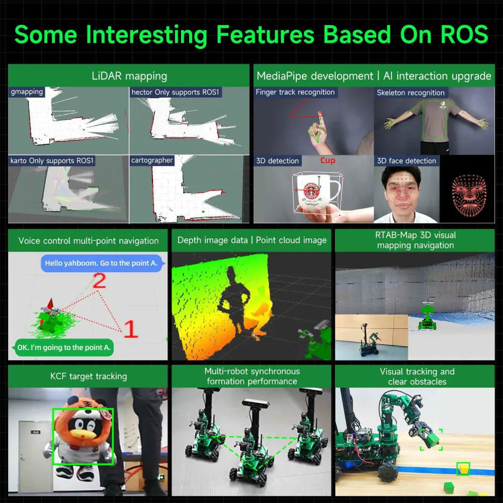 Yahboom Rosmaster X3 Plus 6-DOF Robotic Arm with AI Vision and Voice Control include Jetson Orin NX SUPER 8GB Board