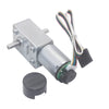 Compact size DC worm gear motor with dual shaft and encoder 6V - 40RPM