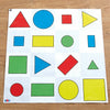 Bee-Bot &amp; Blue-Bot Shapes, Color, Size and 3D Shapes Themed Activity Floor Mat for Coding Robots, STEM Learning, KS1 Geometry, Direction &amp; Position - Durable Classroom Mat