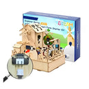 ACEBOTT QE002 ESP32 Smart Farm IoT Starter Kit Compatible w/ Arduino IDE Electronics Home Automation Coding Kit DIY Wooden House Building Sensor STEM Educational Set for Kids 8+