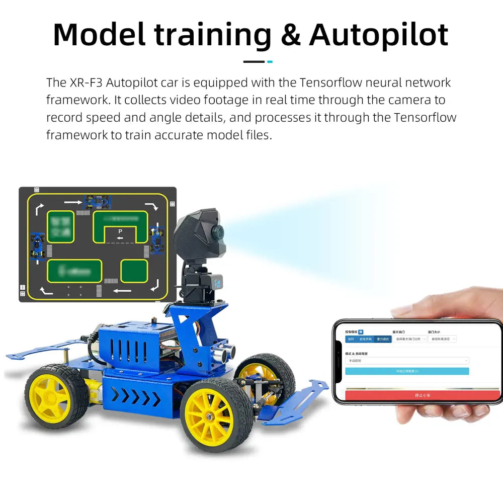 XiaoR GEEK Raspberry Pi AI self-driving smart programmable robot