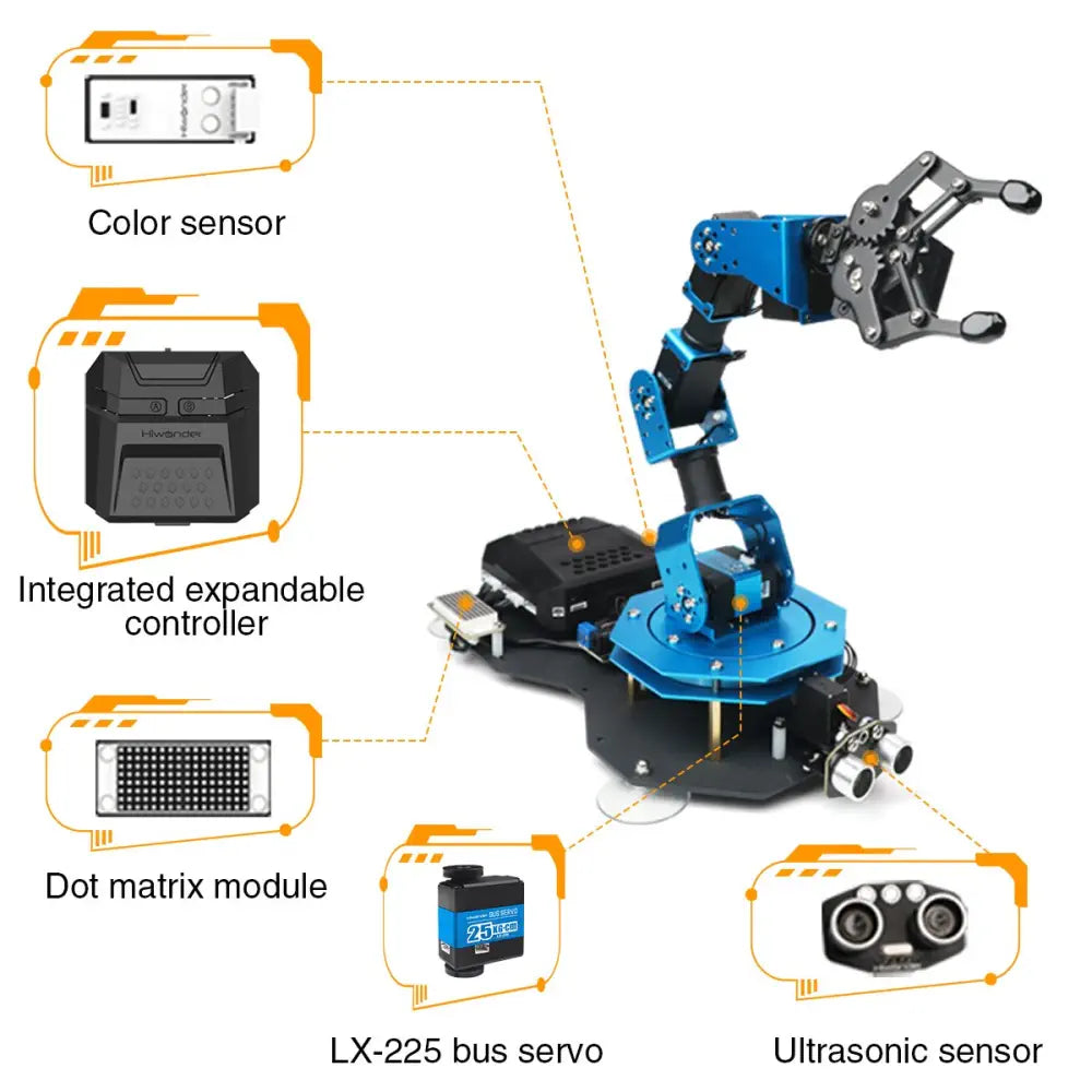 Hiwonder xArm2.0 New Intelligent Robotic Arm Support Scratch & Python ...
