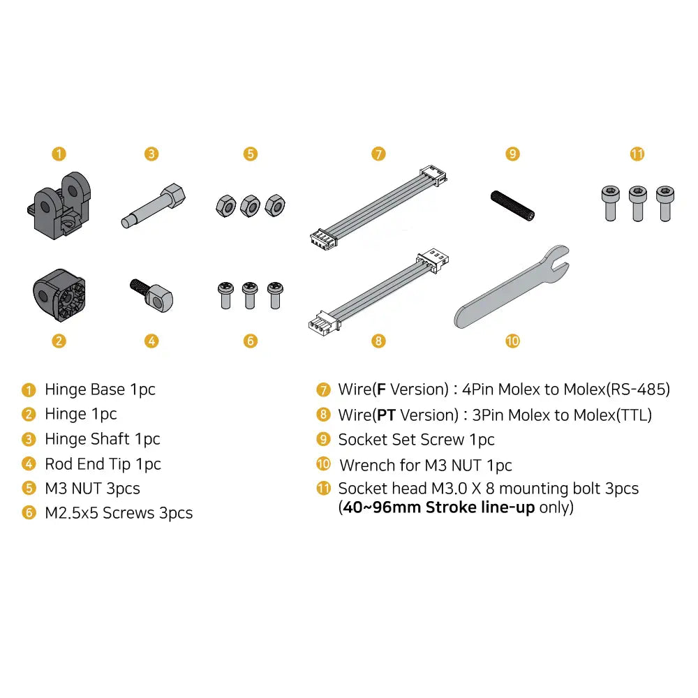 Mightyzap Micro/Mini Linear Servo Motor Actuator 27mm Stroke, TTL