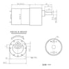 37Dx54L mm 12V 178RPM Metal Brushed Geared Motor