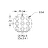 Prototyping PCB, Protoboard - 1" x 8"