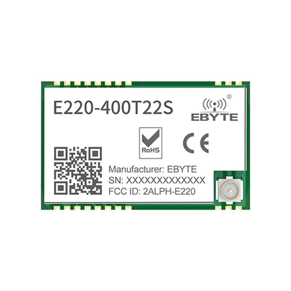 E220-400T22S LLCC68 LoRa Wireless RF Module 22dBm ISM band 433MHz LoRa Spread Spectrum SMD IPEX Antenna Anti-interference